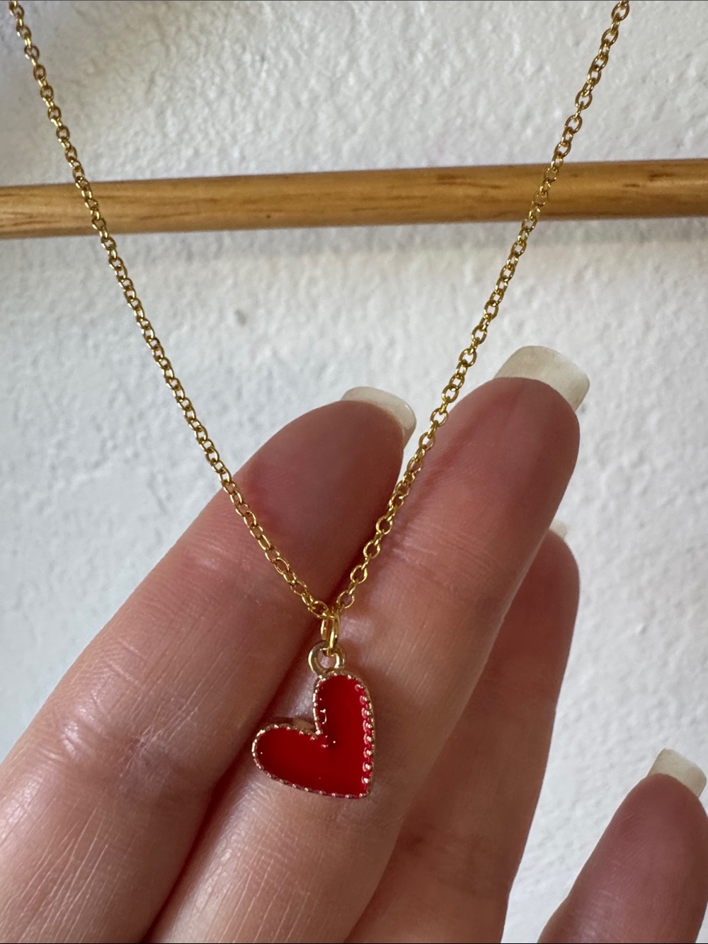Gold Tone Heart Necklace